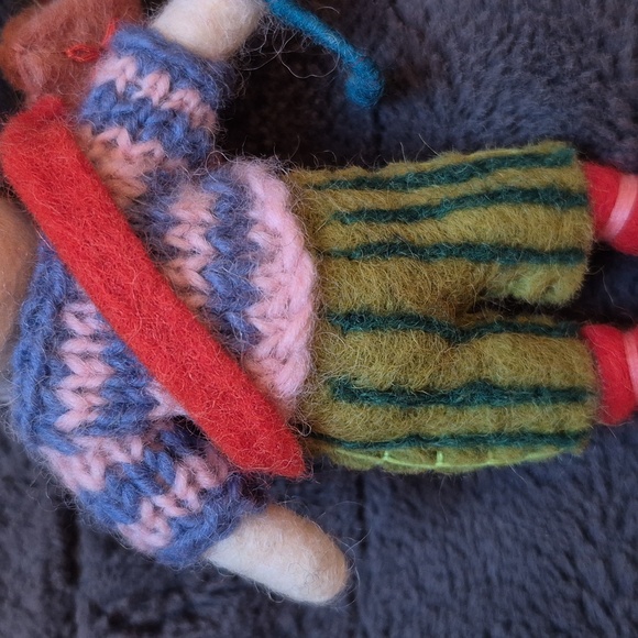 Golf Handmade Felt Bunny Ornament From Anthropologie, Brand New W Tags! - Picture 9 of 11